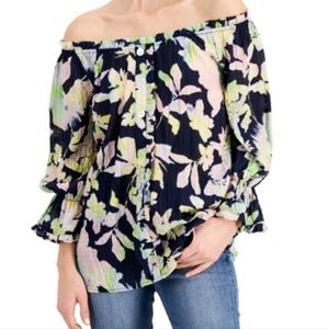 3/$25 🆕 Willow Drive Floral SeerSucker Blouse XS